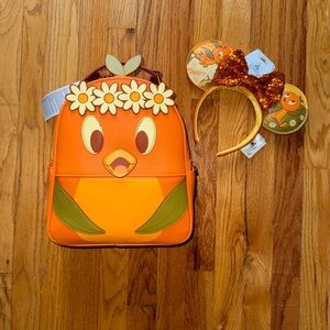 NWT Disney Epcot 2023 Flower & Garden Festival Orange Bird Loungefly & Ears